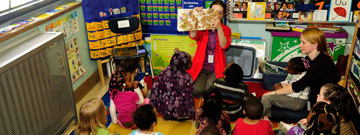 Science on the Road teacher and students